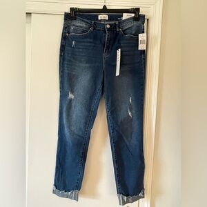 NWT Nicole Miller SOHO High Rise Ankle Slim Jeans